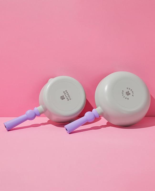 image:imageNeoflam Better Finger Macaroon Color Cast Aluminum Wokpan 9 inch Mint Green Induction IH