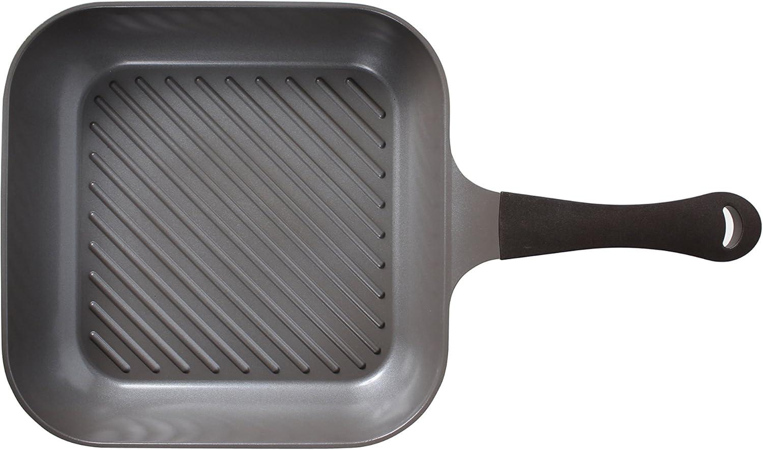 image:imageNeoflam Eela 11 Non Stick Grill Pan Griddle Square Stovetop Grill with Sear Ridges PFOA Free Ecolon Ceramic Coating for Skillet broil Fish Vegetables and Meat Scratch Resistant GreenIvory