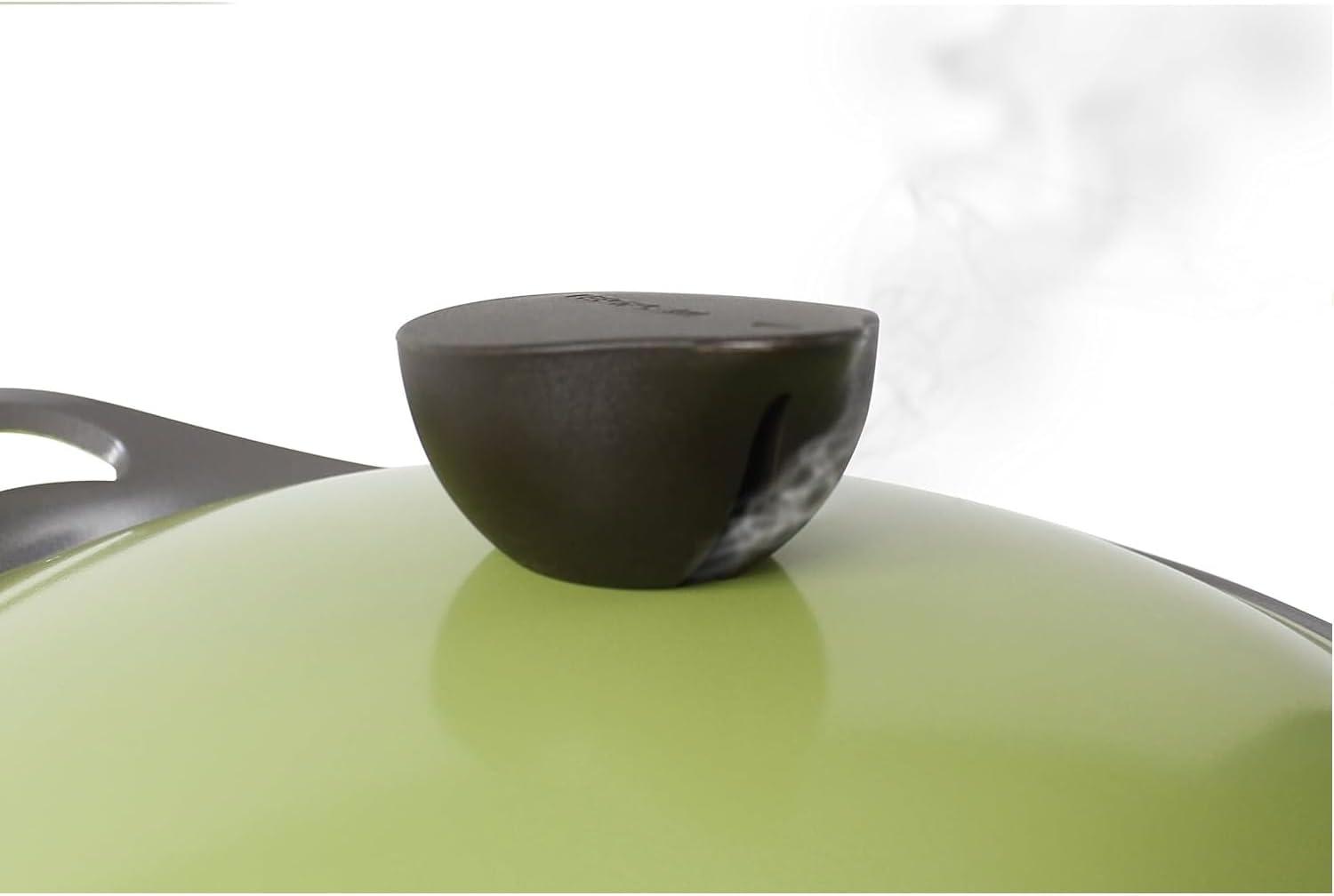 image:imageNeoflam Eela 25QT Olive Green low stockpot
