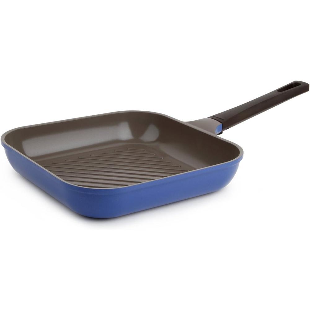 image:imageNeoflam 11 Ceramic Nonstick Square Grill Pan Avocado GreenBerry Blue