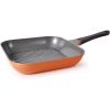 image:imageNeoflam Eela 11 Non Stick Grill Pan Griddle Square Stovetop Grill with Sear Ridges PFOA Free Ecolon Ceramic Coating for Skillet broil Fish Vegetables and Meat Scratch Resistant GreenOrangeBrown
