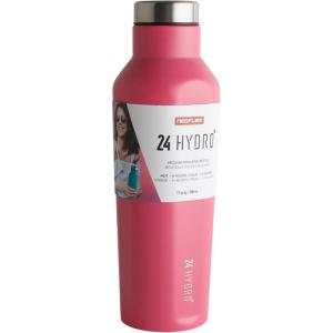 Neoflam Airtight 17oz Stainless Steel Tumbler – Slim Sport Travel Mug, Cupholder Friendly Reusable Bottle for Hot Coffee, Cold Water, Iced Tea & Outdoor Activities, Dishwasher Safe (500ml, Hot Pink)(Hot Pink)