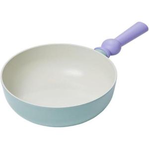 Neoflam Better Finger Macaroon Color Cast Aluminum Wokpan 9 inch Mint Green Induction (IH)
