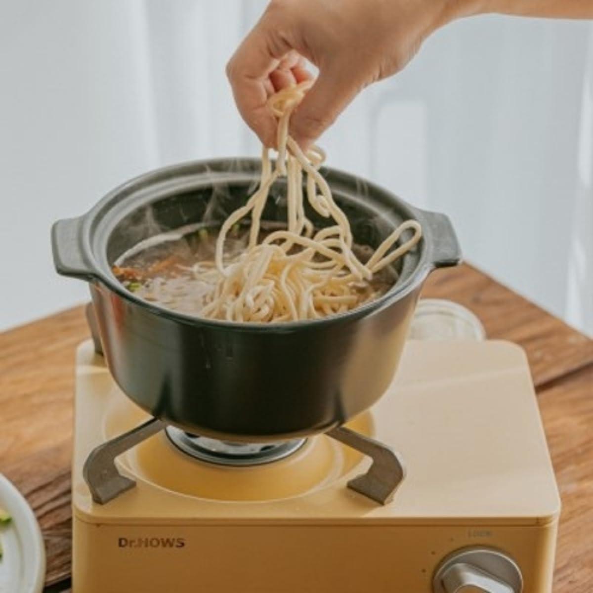image:imageNeoflam 14QT Kitchen Nonstick Ceramic Clay Cooking Casserole Hot Pot with Lid Stew Rice Noodle Soup Steamer Oven amp Dishwasher Safe Dutch Oven Made in Korea 7 18cm