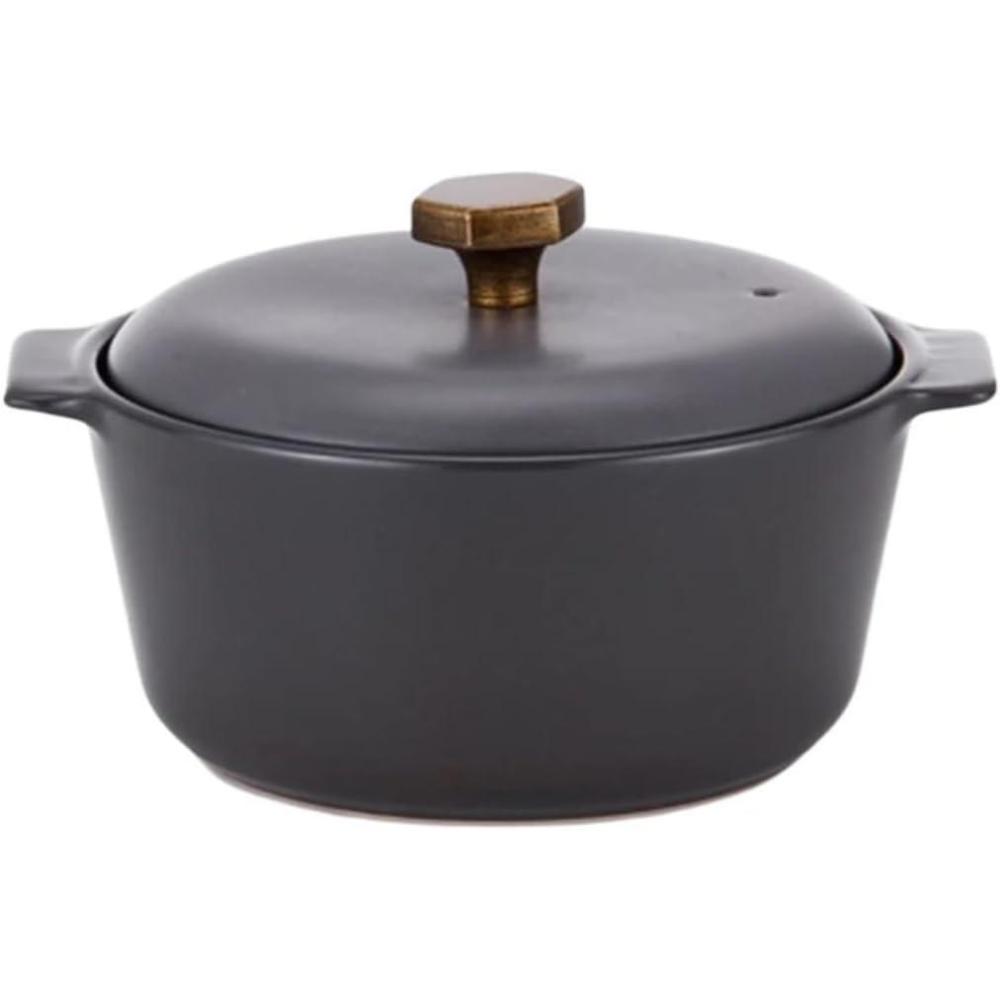 image:imageNeoflam 14QT Kitchen Nonstick Ceramic Clay Cooking Casserole Hot Pot with Lid Stew Rice Noodle Soup Steamer Oven amp Dishwasher Safe Dutch Oven Made in Korea 7 18cm