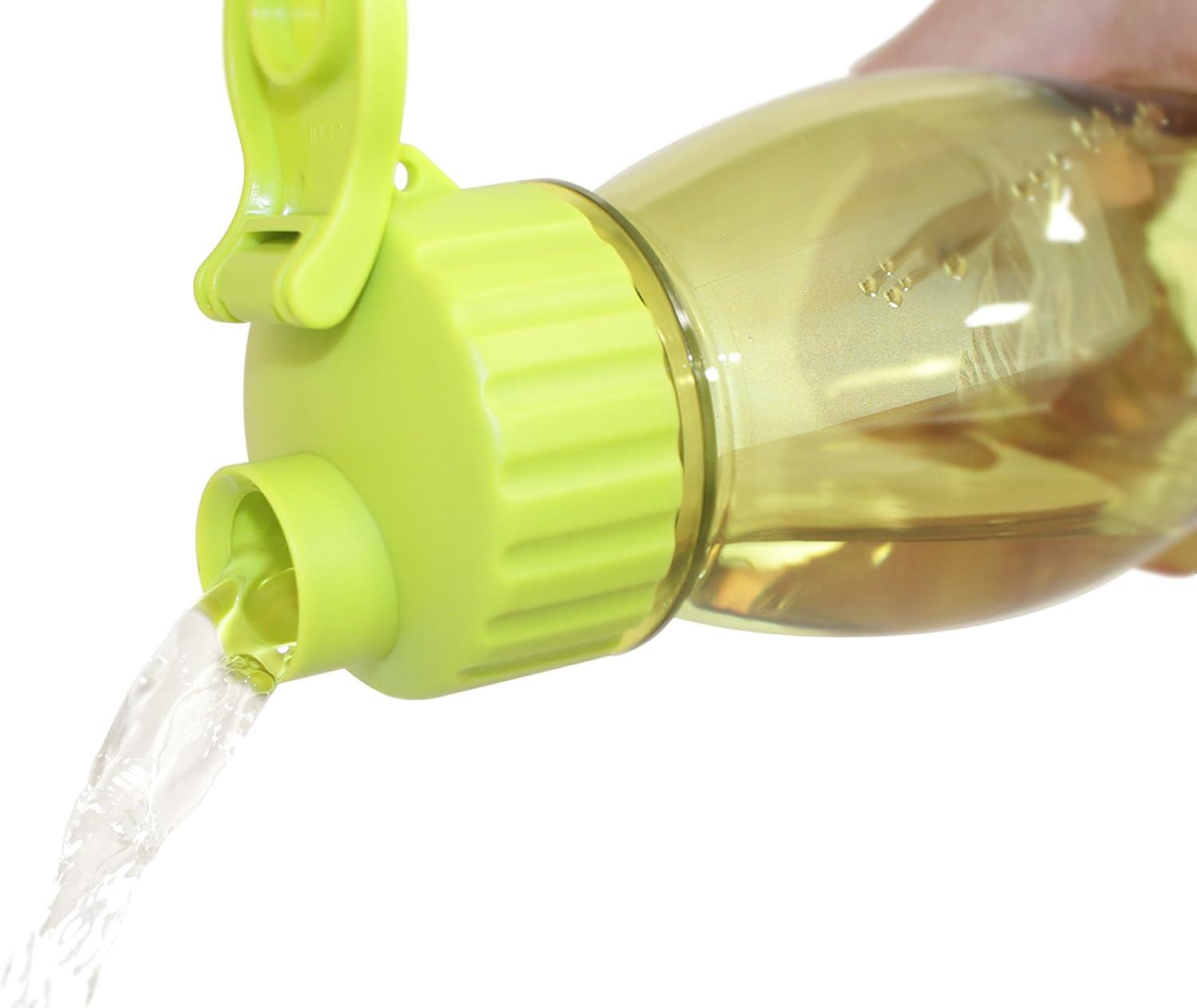 image:imageNeoflam 24 oz Flip Top Tritan BPAFree Water Bottle PurpleGreen