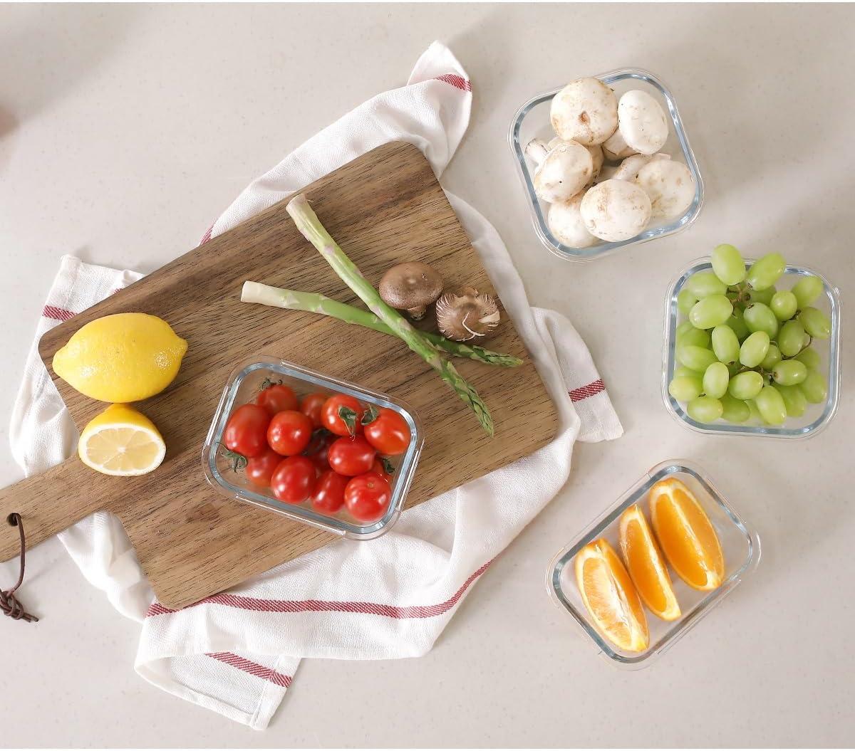 image:imageNeoflam Cloc Glass 12oz Rectangular Food Storage Emerald51 ounces
