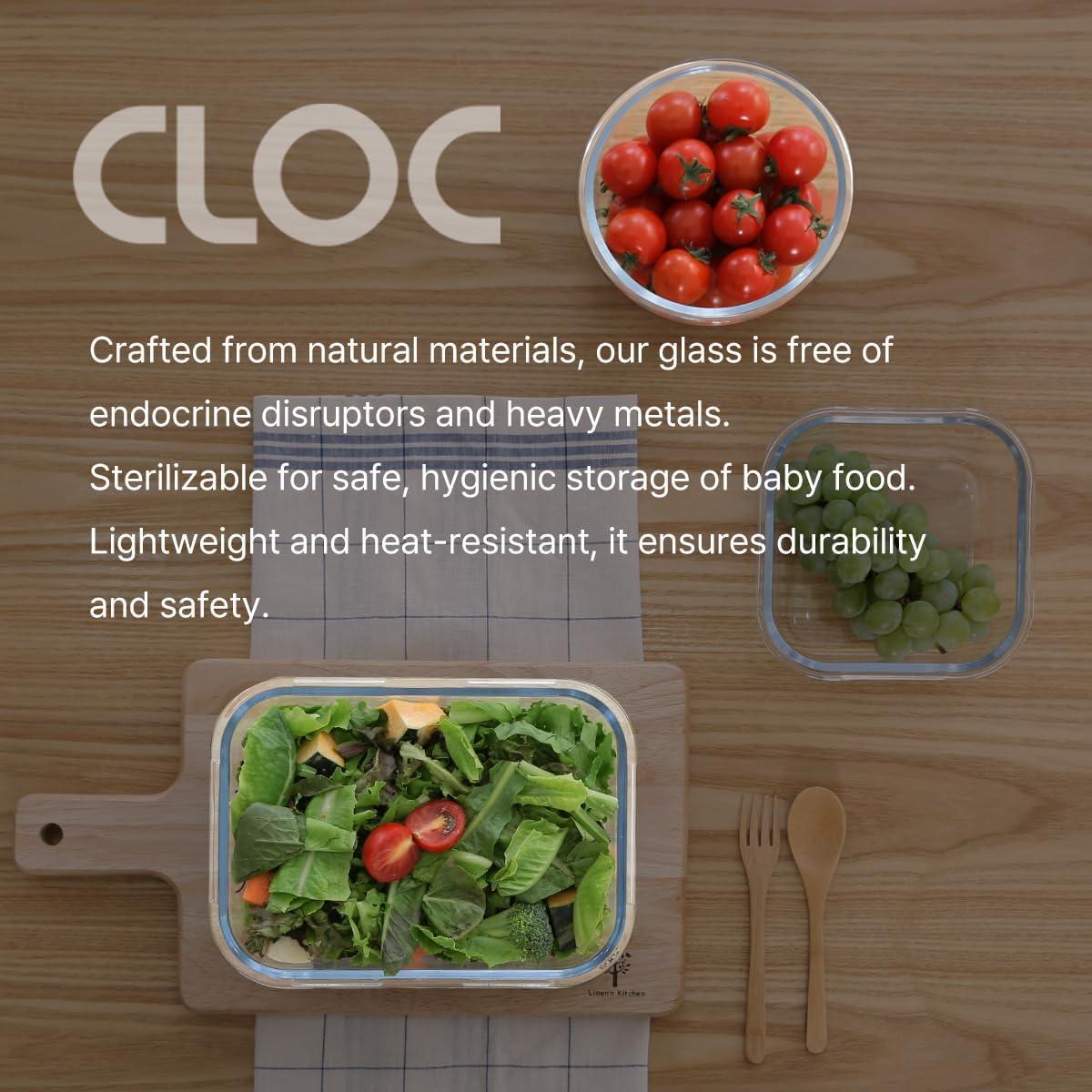 image:imageNeoflam Cloc Glass 12oz Rectangular Food Storage Emerald51 ounces